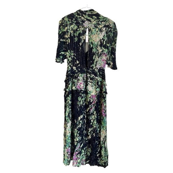 Sabina Musayev Lunetta Midi Dress Floral Retro - Picture 3 of 5